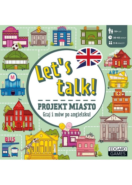 Let's talk! Projekt miasto. Gra do nauki j. ang.