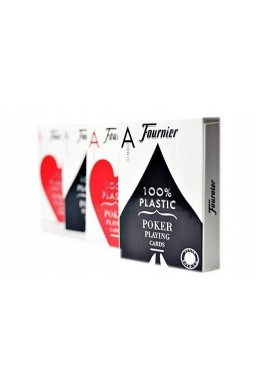 Jumbo Poker 100% plastik FOURNIER