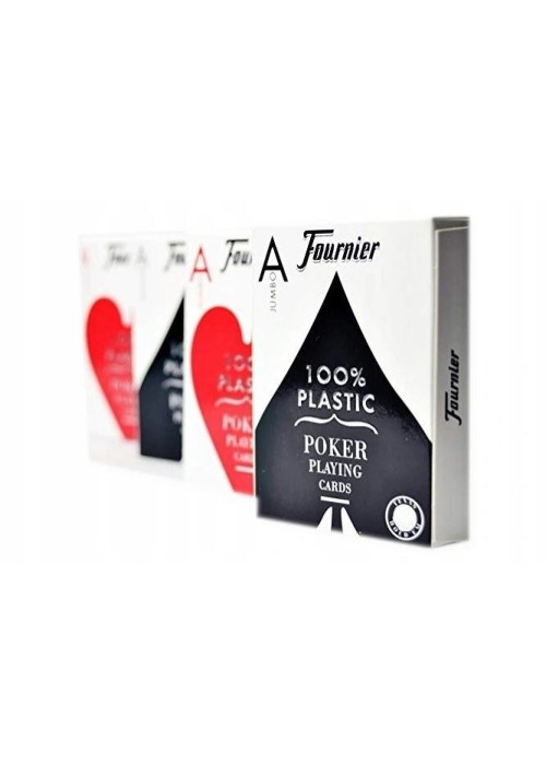 Jumbo Poker 100% plastik FOURNIER