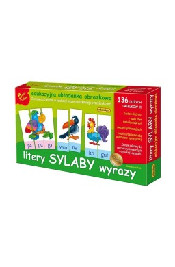 Układanka edukacyjna - Litery sylaby wyrazy