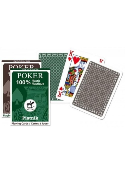 Karty pojedyńcze talie "plastik Poker" PIATNIK