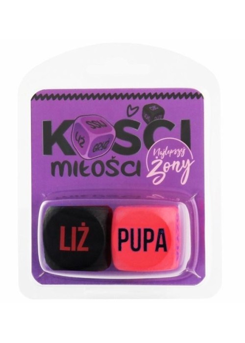 Kości Miłości Najlepszej Żony (różowo-czarne) Kości Miłości Najlepszej Żony (różowo-czarne)