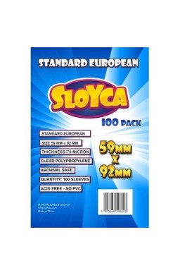 Koszulki Standard European 59x92mm (100szt) SLOYCA