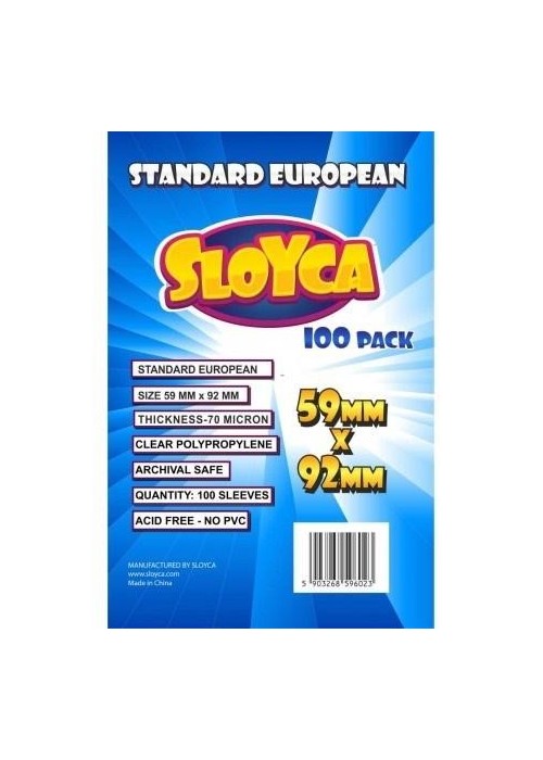 Koszulki Standard European 59x92mm (100szt) SLOYCA