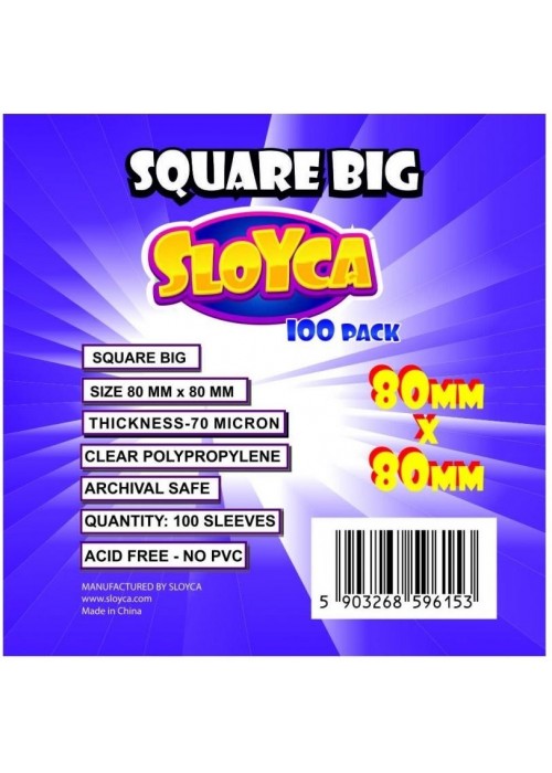 Koszulki Square Big 80x80mm (100szt) SLOYCA