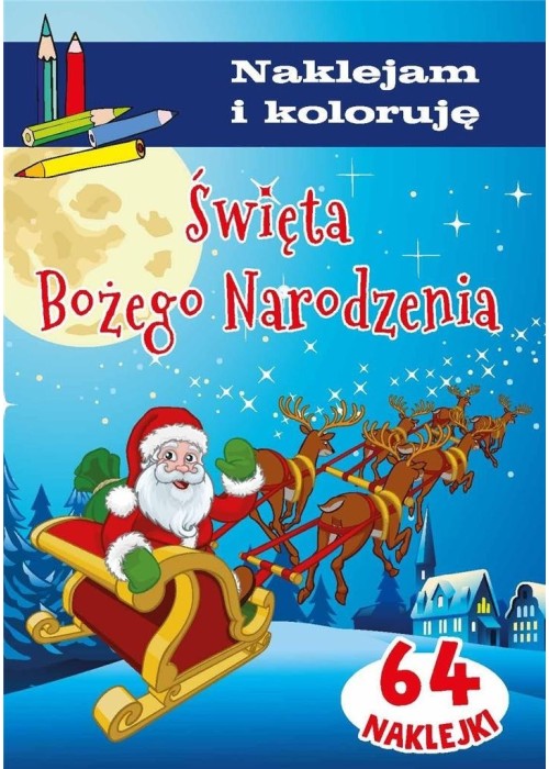 Święta Bożego Narodzenia. Naklejam i koloruję