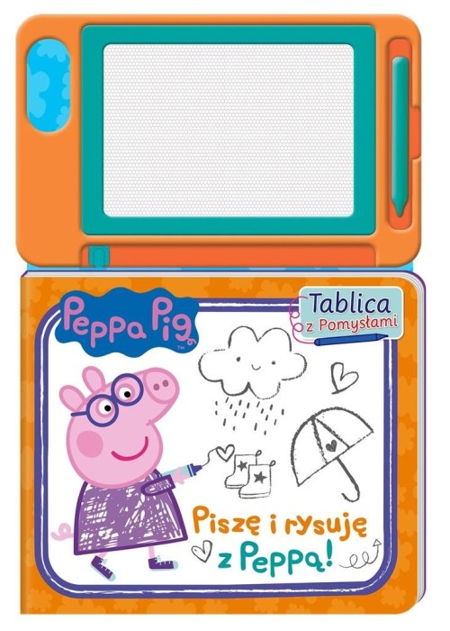 Peppa Pig.Tablica z pomysłami. Piszę i rysuję...
