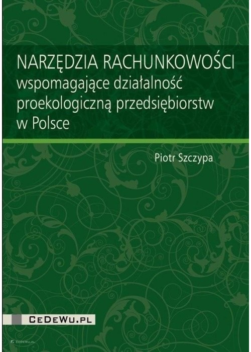 Narzędzia rachunkowości wspomagające działalność..