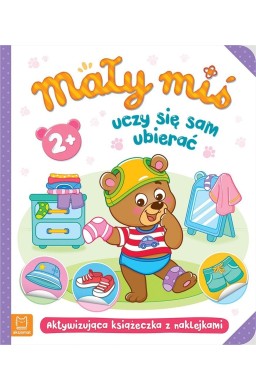 Mały miś uczy się sam ubierać
