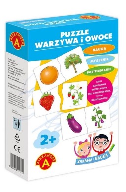 Zabawa i Nauka - Puzzle Warzywa i Owoce ALEX