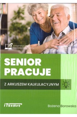 Senior pracuje z arkuszem kalkulacyjnym