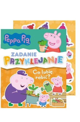 Peppa Pig. Zadanie Przyklejanie. Co lubię robić?