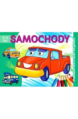 Samochody. Malowanka z wierszykami 3-6 lat