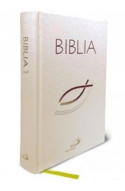 Biblia z rybką - biała z paginatorami TW