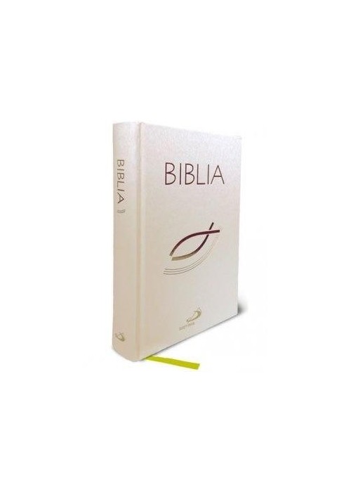 Biblia z rybką - biała z paginatorami TW