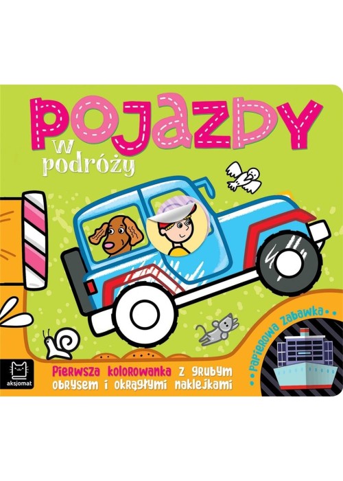 Pojazdy w podróży.. kolorowanka z grubym obrysem