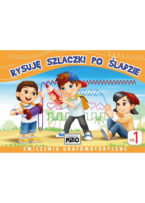 Rysuję szlaczki po śladzie. Ćwiczenia cz.1