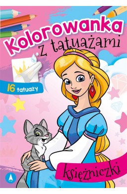 Kolorowanka z tatuażami. Księżniczki