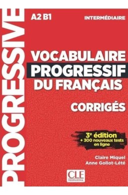 Vocabulaire progressif... klucz ed.3 A2/B1