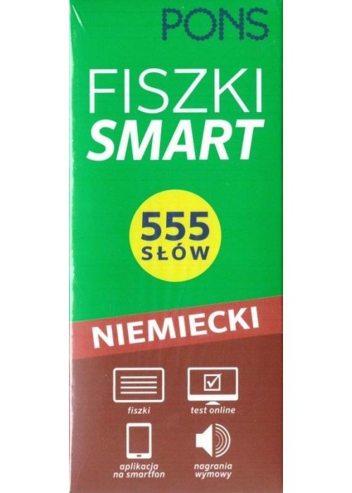 Fiszki Smart 555 słów. Niemiecki w.2022