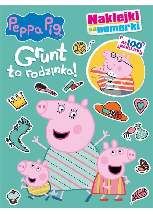 Peppa Pig. Naklejki na numerki