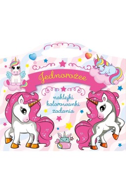 Jednorożce. Naklejki, kolorowanki, zadania