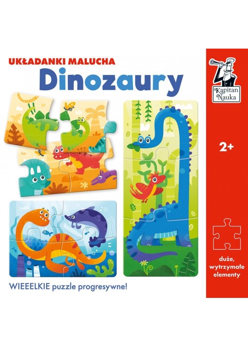 Kapitan Nauka. Dinozaury. Układanki malucha