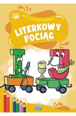 Moja kolorowanka. Literkowy pociąg