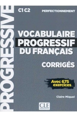 Vocabulaire progressif du francais C1/C2 klucz