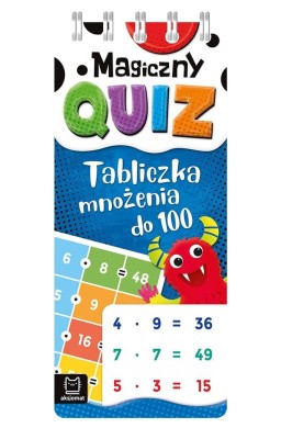 Magiczny quiz. Tabliczka mnożenia do 100. Spirala