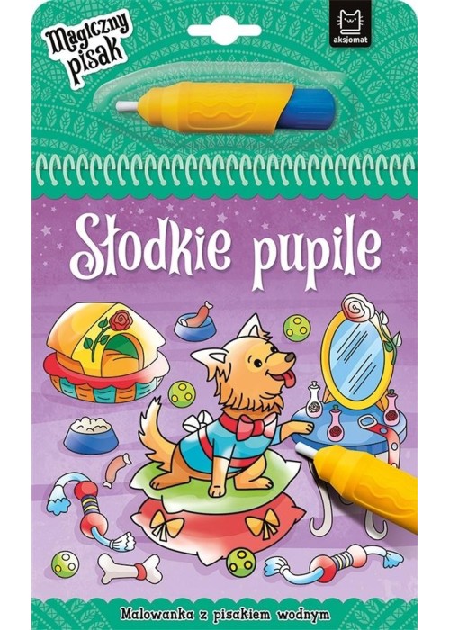 Słodkie pupile. Malowanka z pisakiem wodnym