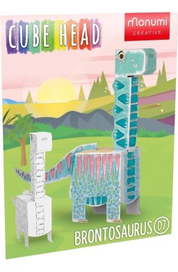 Cube Head Model Brontosaurus