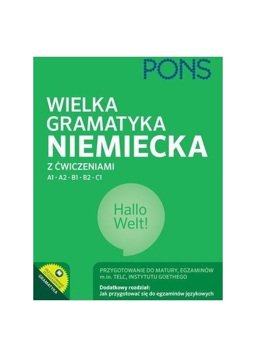 Wielka gramatyka niemiecka z ćwiczeniami w.3 PONS