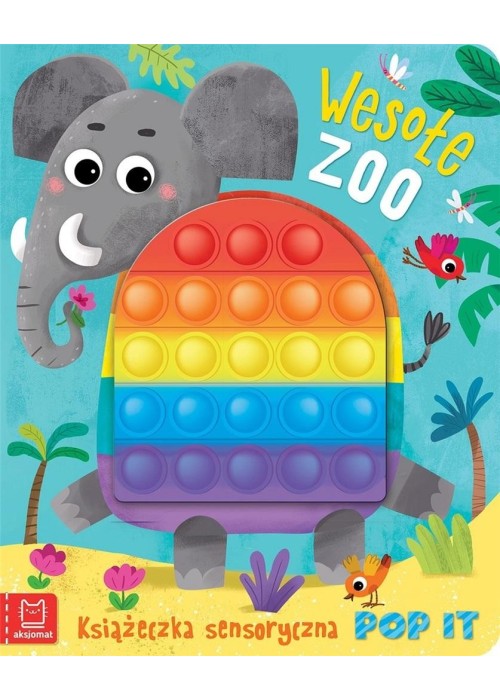 Książeczka sensoryczna z POP IT. Wesołe zoo