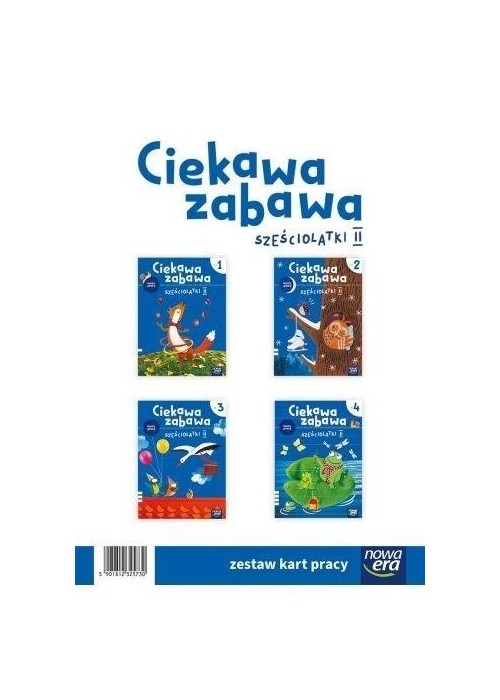 Ciekawa zabawa 6-latki Karty pracy cz.1-4 2022 NE