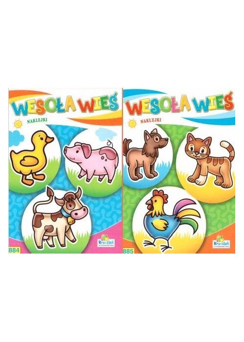 (212) Wesoła wieś naklejki MIX