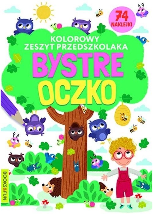 Kolorowy zeszyt przedszkolaka. Bystre oczko