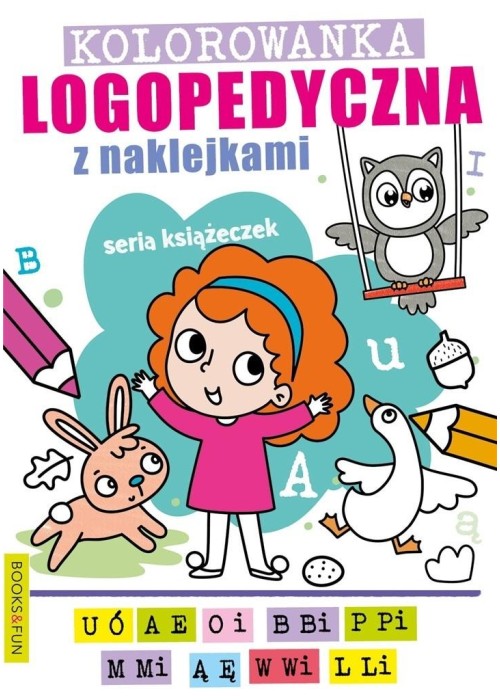 Kolorowanka logopedyczna z naklejkami 1 Kolorowanka logopedyczna z naklejkami 1
