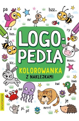 Logopedia. Kolorowanka z naklejkami 4