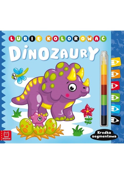 Lubię kolorować. Dinozaury. Kredka segmentowa