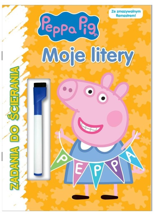 Peppa Pig. Zadania do ścierania. Moje litery