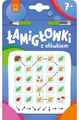 Łamigłówki z ołówkiem 7+ Książeczka niebieska