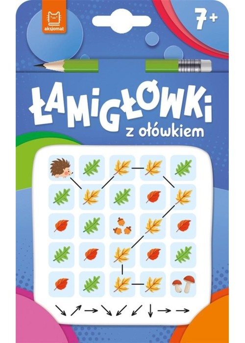 Łamigłówki z ołówkiem 7+ Książeczka niebieska Łamigłówki z ołówkiem 7+ Książeczka niebieska