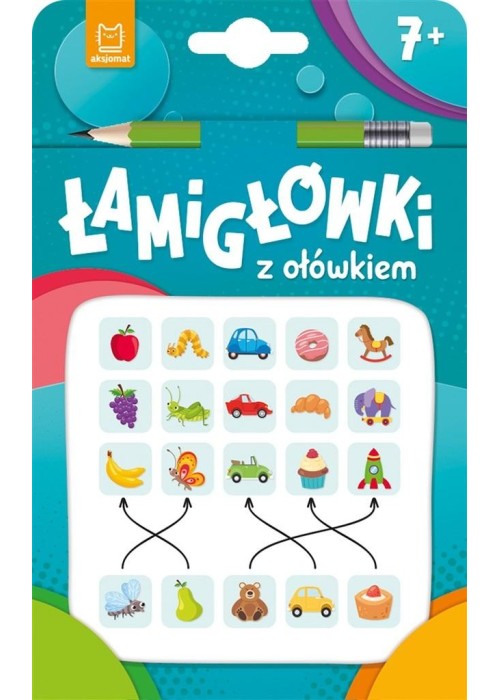 Łamigłówki z ołówkiem 7+ Książeczka turkusowa Łamigłówki z ołówkiem 7+ Książeczka turkusowa