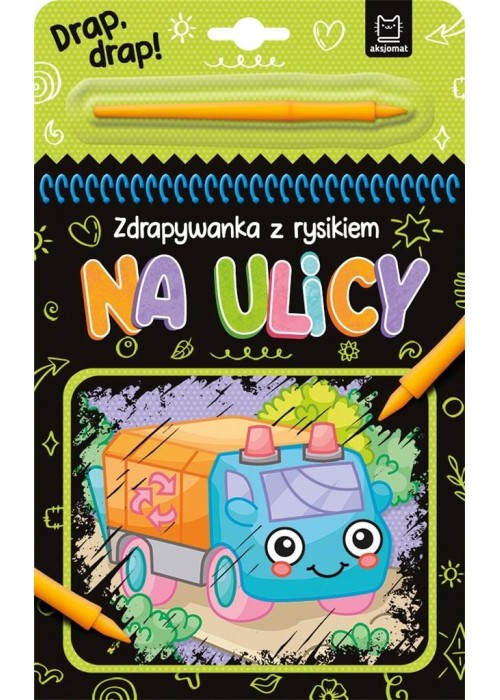 Na ulicy. Zdrapywanka z rysikiem
