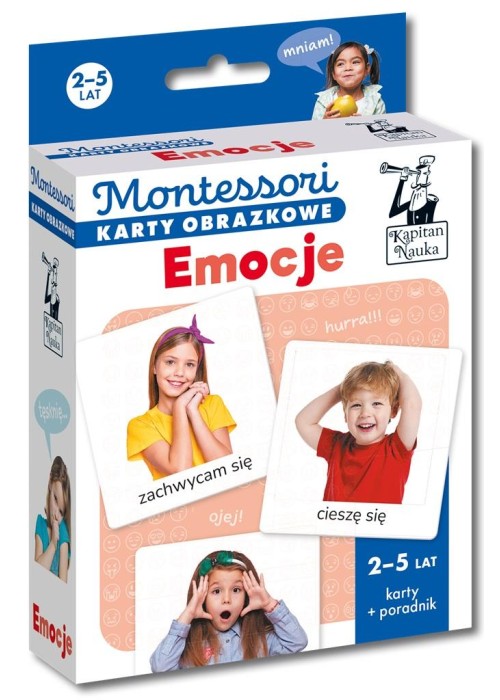 Montessori. Karty obrazkowe Emocje (2-5 lat)
