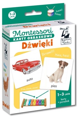 Montessori. Karty obrazkowe Dźwięki (1-3 lata)