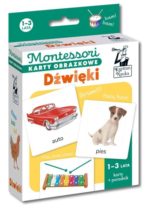 Montessori. Karty obrazkowe Dźwięki (1-3 lata)