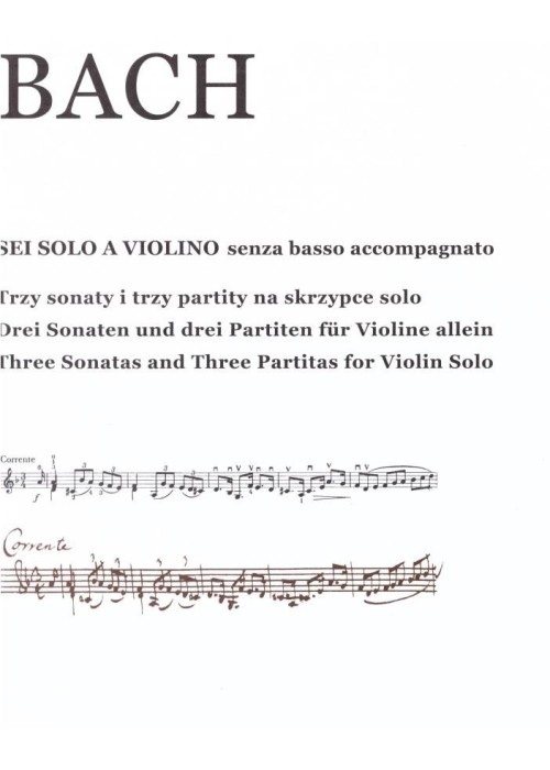 Sei Solo A Violino Johann Sebastian Bach