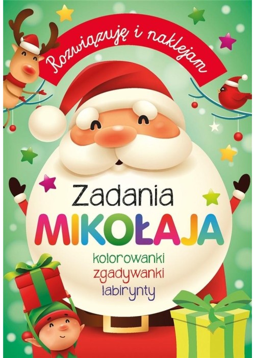 Rozwiązuję i naklejam. Zadania Mikołaja